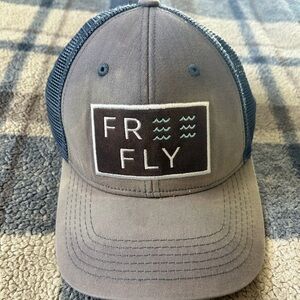 Free Fly Apparel Blue Wash SnapBack Truckers Hat